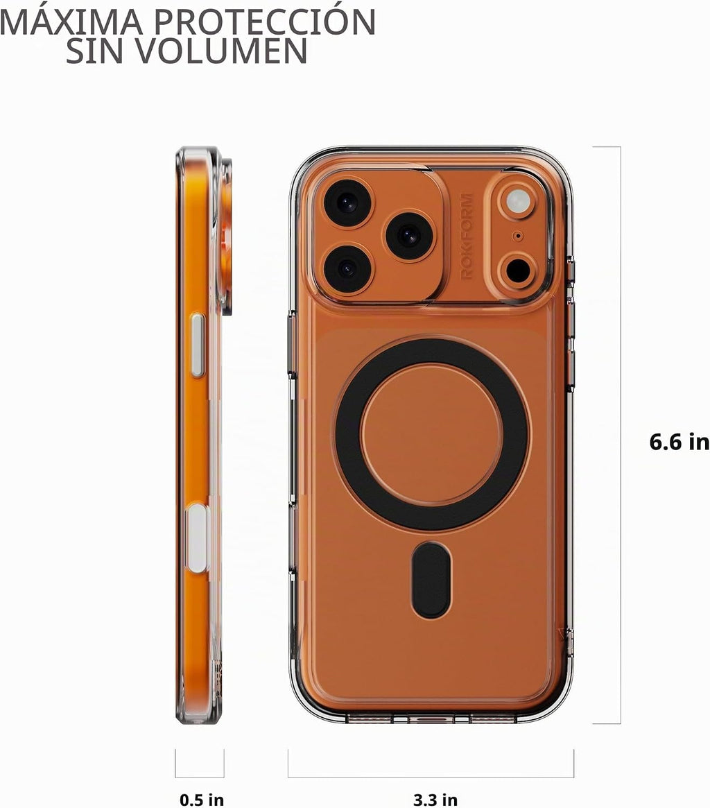 Rokform Funda delgada para iPhone 17 Pro Max, cubierta magnética