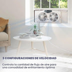 Bionaire Ventilador de Ventana con Aspas de Flujo de Aire Reversibl...