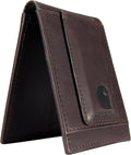 Cartera Carhartt Oil Tan de Cuero con Bolsillo Frontal Marrón