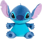 Disney Classics - Anima de peluche de felpa grande de Stitch de 14 pulgadas, con peso cómodo, color azul, alienígena