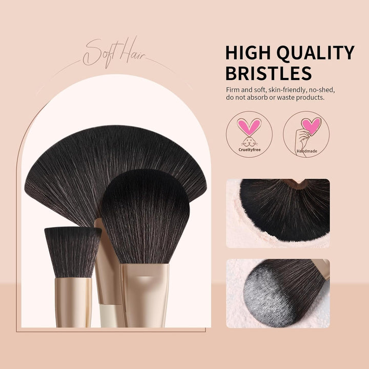 docolor - Juego de 30 brochas de maquillaje profesionales Kabuki si...
