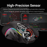 Redragon M602 Griffin RGB - Ratón para juegos Tri-Mode 2.4G\/USB-C\...