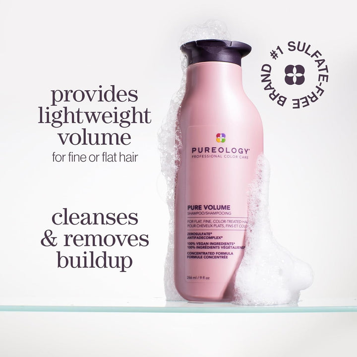 Pureology Champú Pure Volume - Mejora el volumen y el movimiento, c...