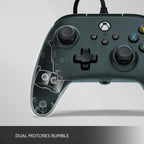 Controlador con Cable PowerA para Xbox Series X|S - Negro, gamepad, controlador de videojuegos con cable, controlador para juegos, funciona con Xbox One y Windows 10/11