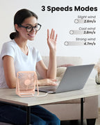 Koonie - Ventilador de escritorio USB, ventilador pequeño ultra sil...