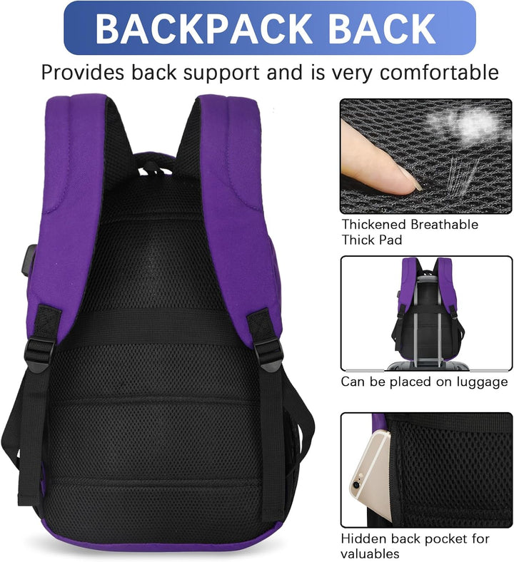 LARIPOP Mochila de viaje para laptop, mochila para laptop de negoci...