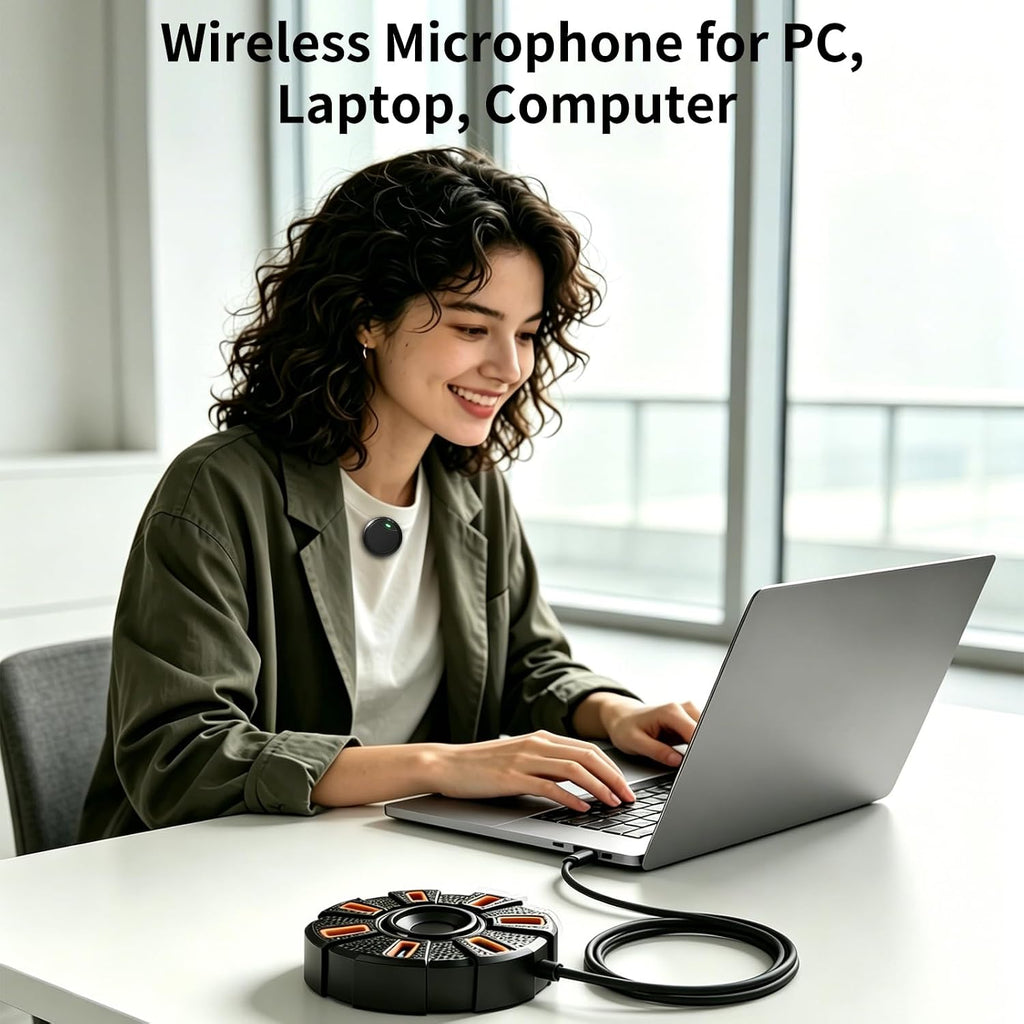 Micrófono USB inalámbrico para PC, portátil, usuario de computadora