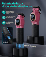 VGRPRO Cortapelos profesionales para hombres, cortapelos y recortad...