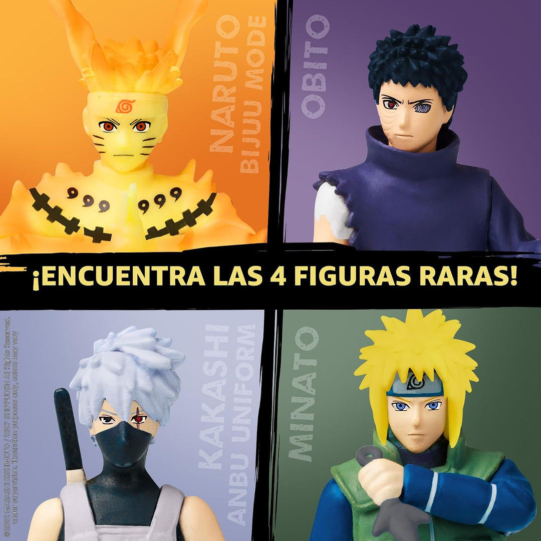 P.M.I. Naruto Shippuden Mini Figuras Coleccionables Paquete de 12 C...
