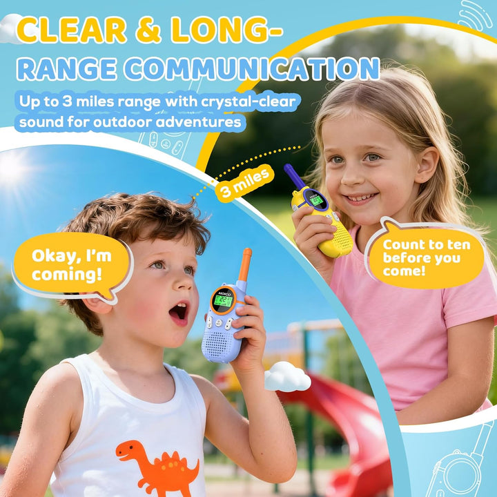 MOICO Juguetes para niños y niñas de 3 a 12 años, Walkie Talkies re...