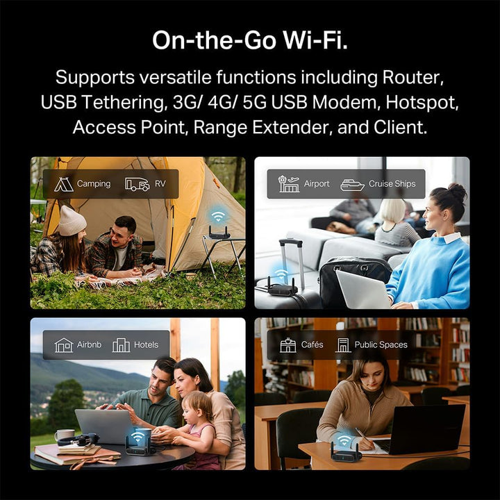 TP-Link Roam 6 AX1500 Router portátil Wi-Fi 6 de doble banda | Comp...