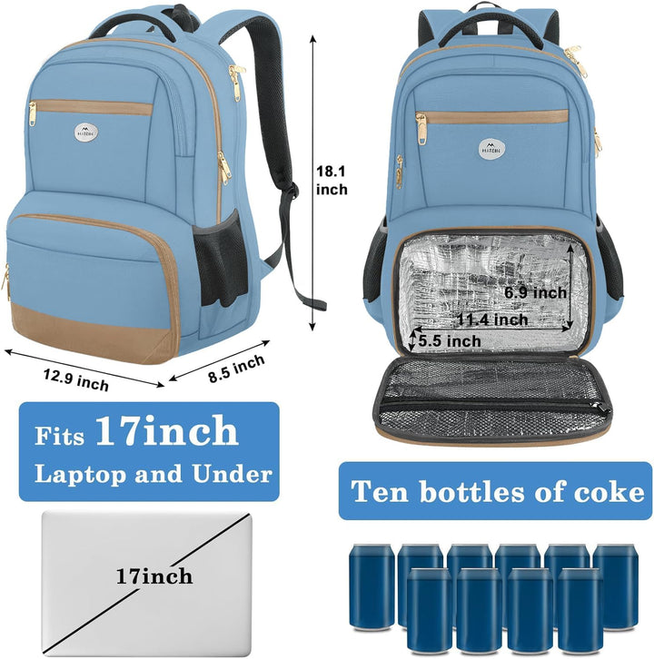 MATEIN Mochila de almuerzo para mujer, moderna mochila de trabajo a...