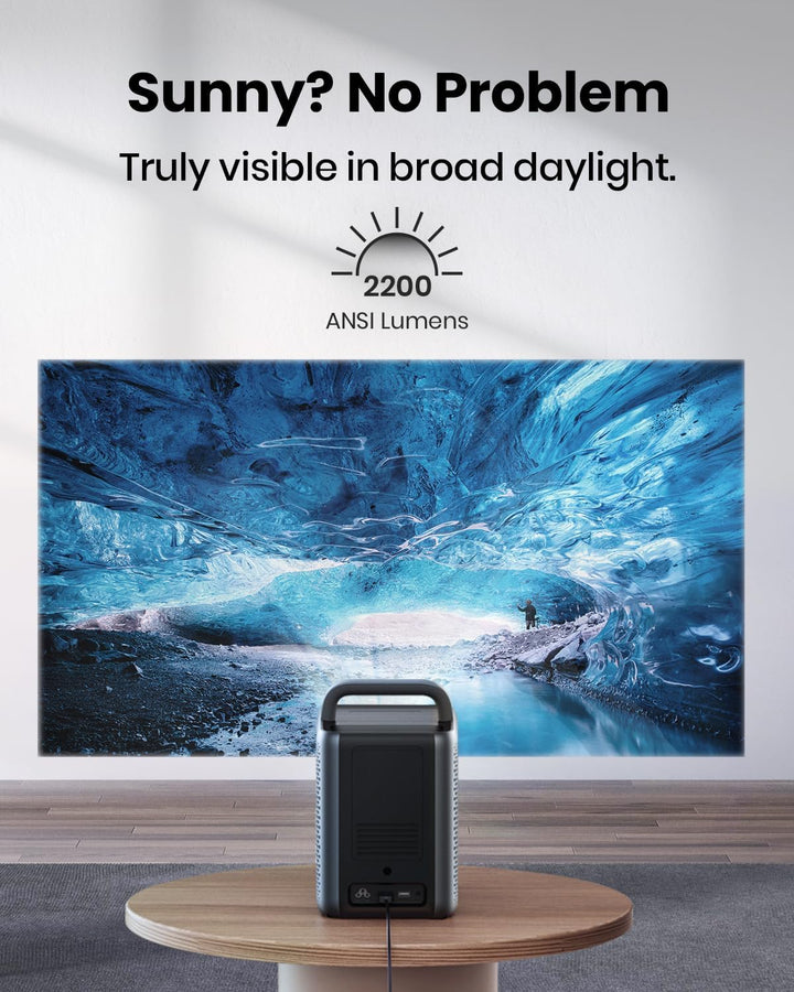 NEBULA Proyector láser 4K Cosmos, 2200 lúmenes ANSI, Android TV con...