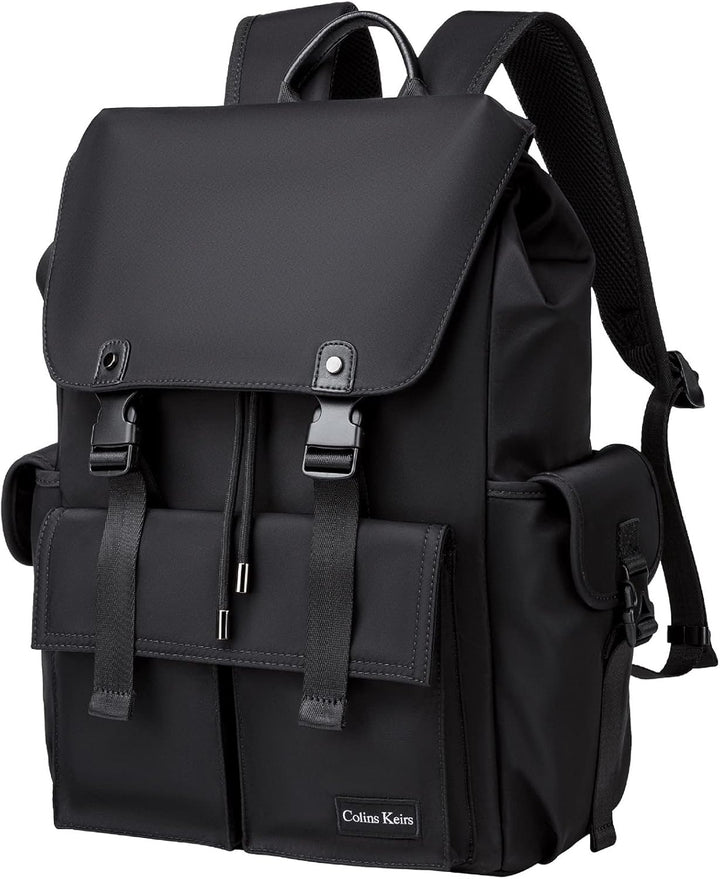 Colins Keirs Mochila negra para hombre, mochila para laptop de 16 p...