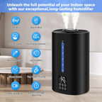 Coolfiqu Humidificadores de niebla cálida y fría de 6L para dormitorio