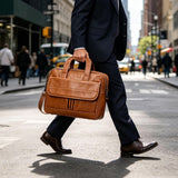 Taygeer Bolsa de cuero para laptop para hombre, maletín de negocios...