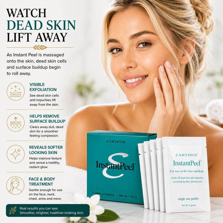 Earthen - Paquetes exfoliantes instantáneos \u2013 Exfoliante facia...