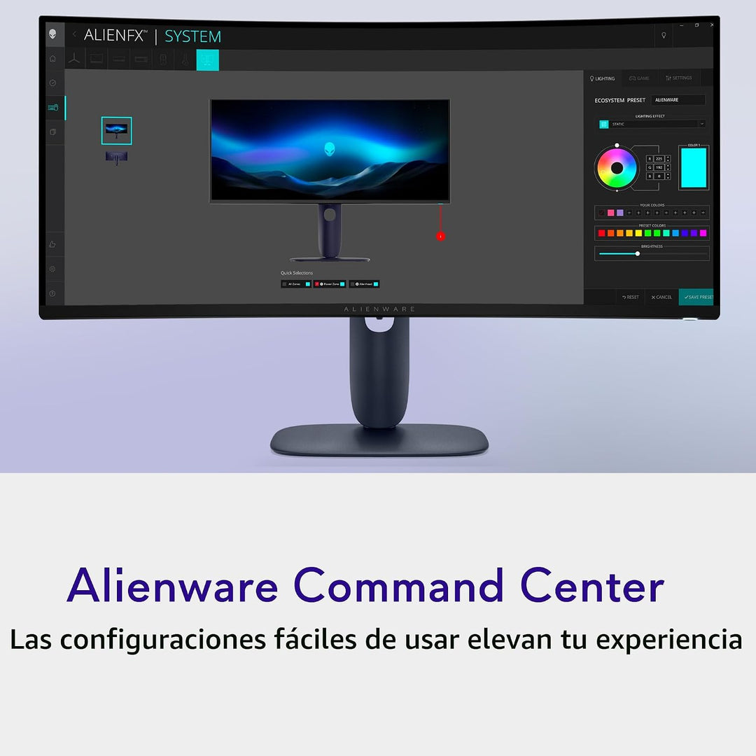 Alienware 34 240Hz QD-OLED monitor curvo para videojuegos - AW3425D...