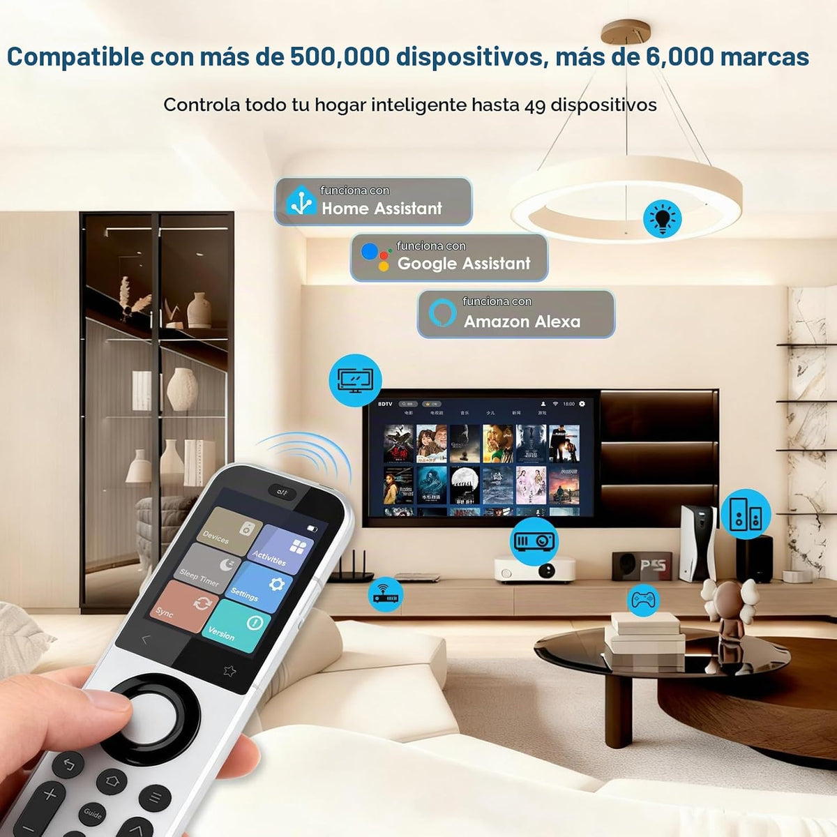 SofaBaton Control remoto universal X2 con base de carga HUB, pantalla