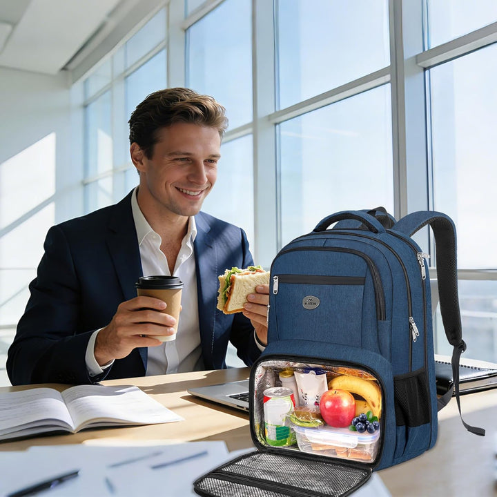MATEIN Mochila de almuerzo para hombres, mochila de viaje para lapt...