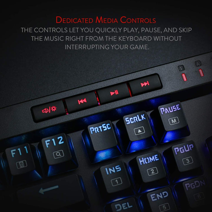 Redragon Teclado mecánico para juegos K580 VATA RGB LED retroilumin...