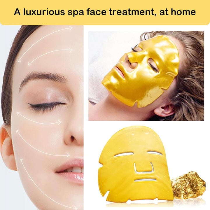 Adofect Paquete de 15 mascarillas faciales de colágeno de cristal d...