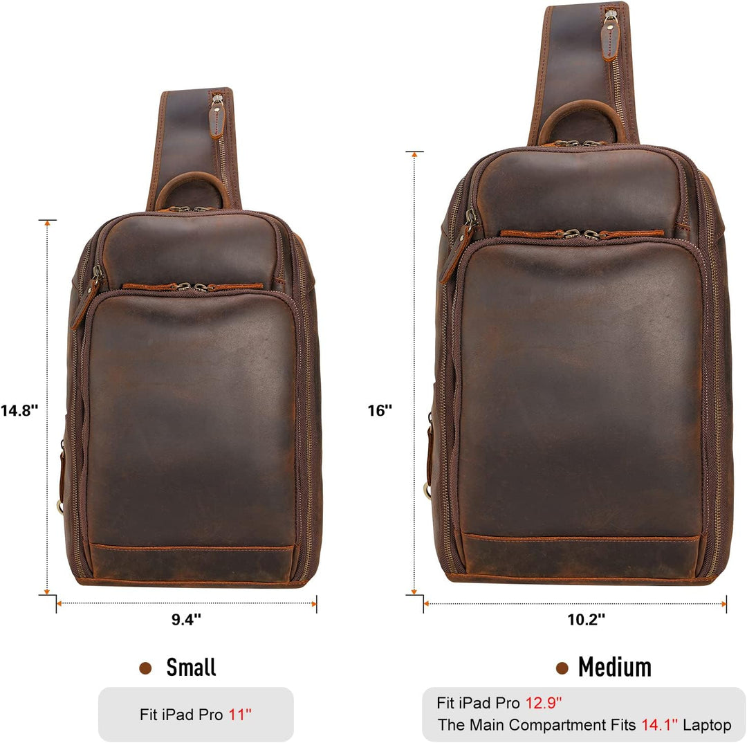 Polare - Bolso bandolera estilo moderno para hombre, para viaje\/se...
