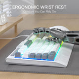 Redragon K525 teclado para juegos con luz posterior RGB, 104 teclas...
