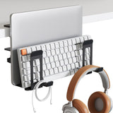 PEGZONE Soporte vertical para laptop con 2 ranuras para debajo del...