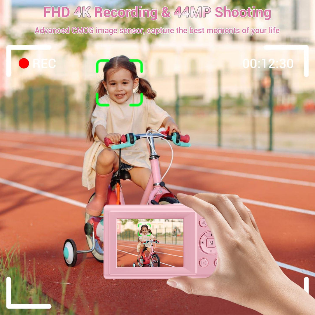 Cámara digital, cámara de enfoque automático de 4K 44MP con zoom 16...