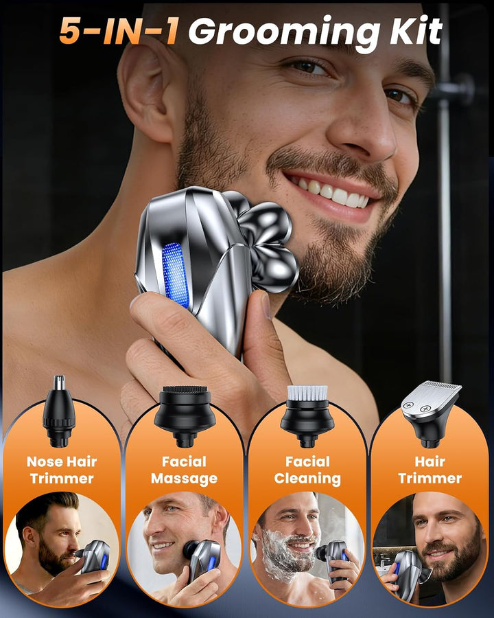 Vylto Afeitadoras de cabeza para hombres calvos, kit de aseo eléctr...
