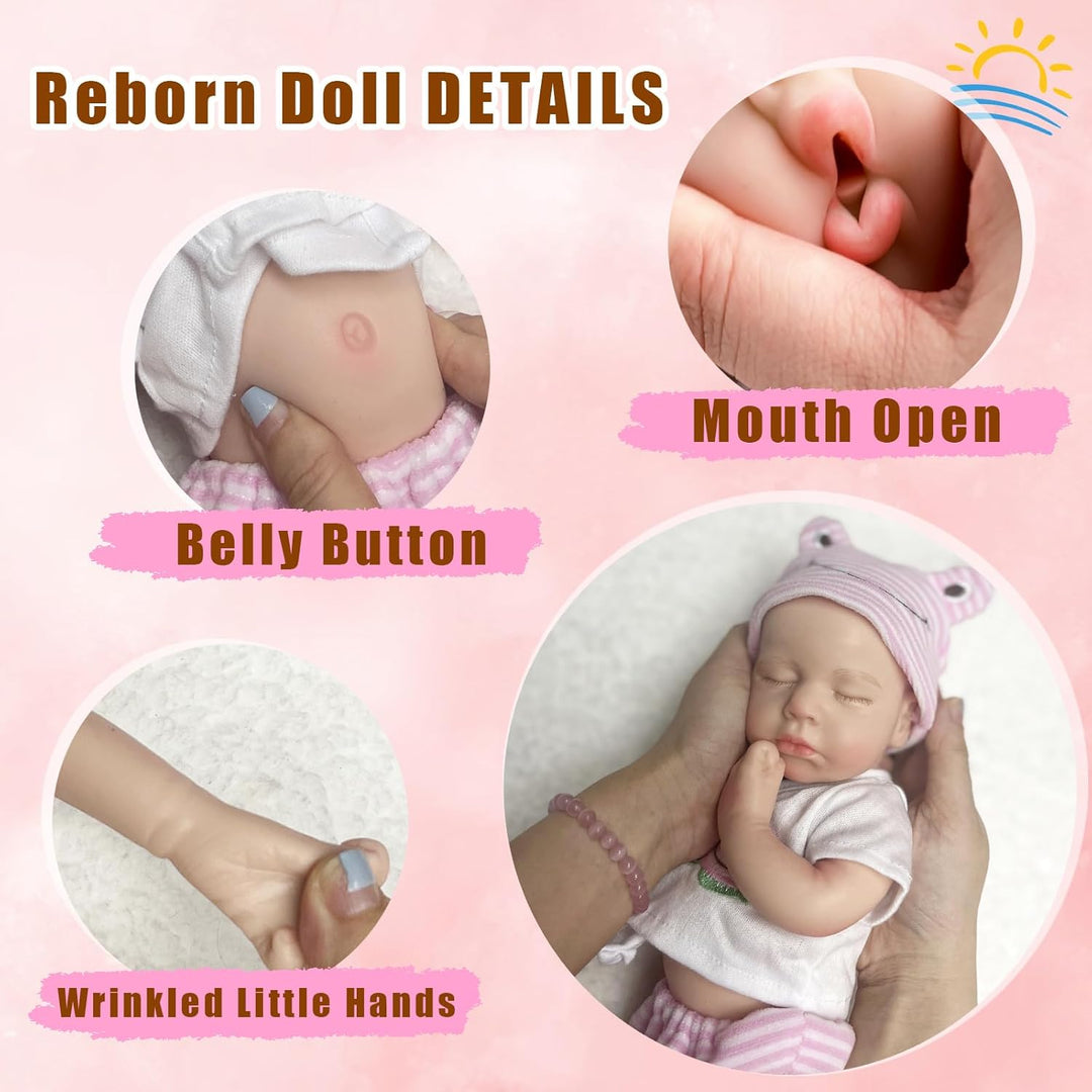 OtardDolls Muñecas Reborn de 33cm de Silicona para Niñas, Muñecas d...