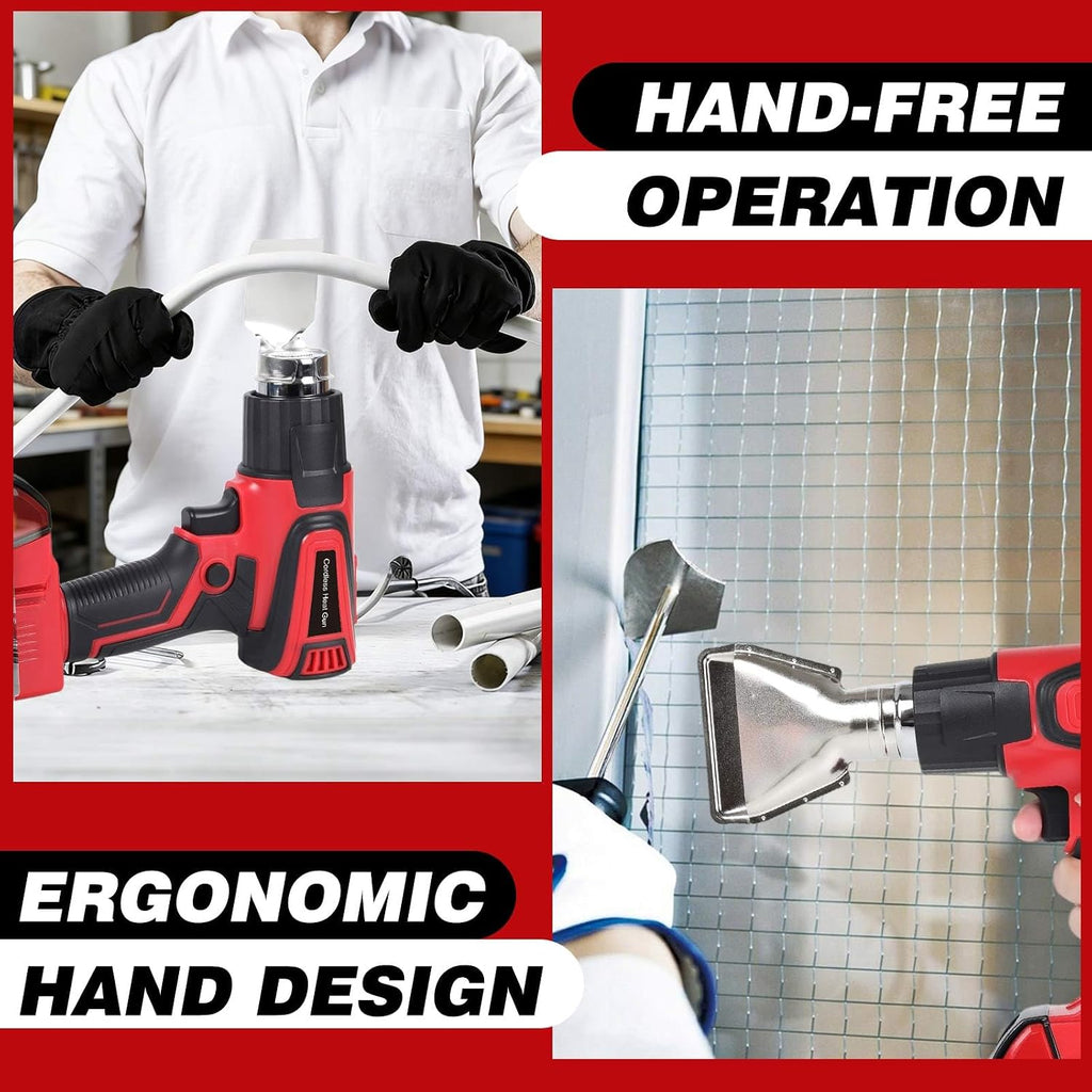 Pistola de calor inalámbrica compatible con batería Milwaukee m18 (sin