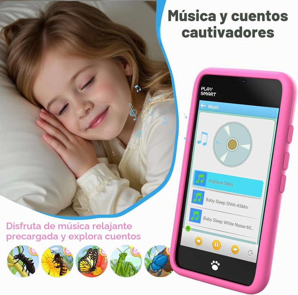 MOMILLA Juguetes para niños Teléfono inteligente para niñas, pantalla