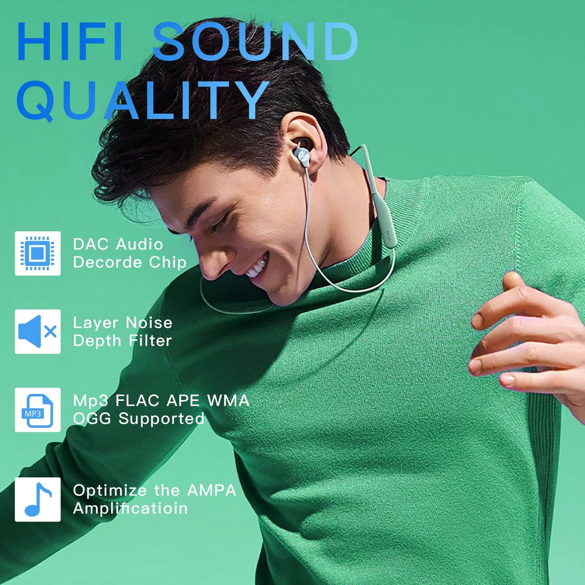 Reproductor MP3 de 64 GB con Bluetooth 5.2, reproductor de música A...