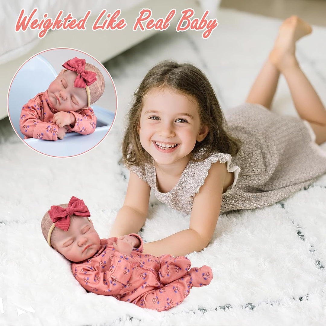 Aori Muñecas Reborn de bebé realistas de 50.8 cm Niña durmiendo rec...