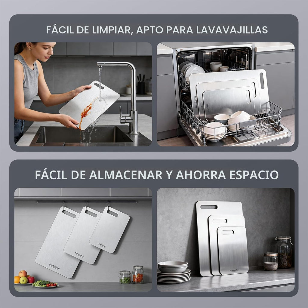Tabla de cortar de titanio para cocina