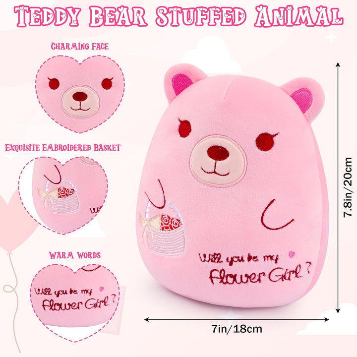 Leokawin Oso de peluche de niña de las flores Will You Be