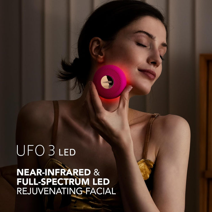 FOREO Hydrate &amp; Brighten UFO - Juego de 3 luces LED, dispositiv...