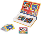 Janod - Magnetibook - Juego de Caras Magnéticas de Animales - Multicolor