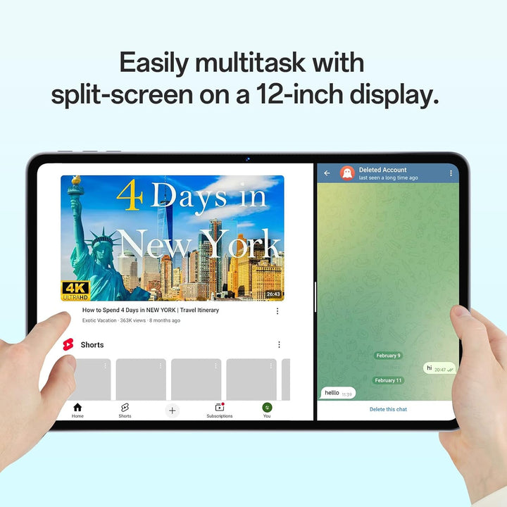 Tablet Android de 12 pulgadas con procesador Octa-Core