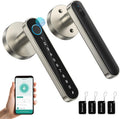 TMEZON Cerradura inteligente para puerta, huella digital, cerradura...