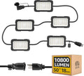 Cadena de luces LED de 3 puntas, 50 pies, 90 W, iluminación