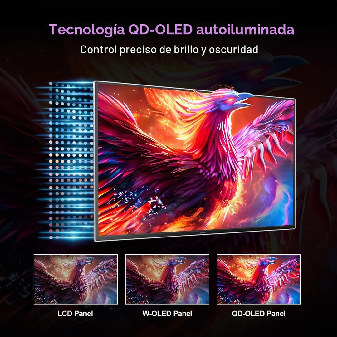ArcticPro - Monitor de juegos QD-OLED de 27 pulgadas, 240Hz, 0.03ms...