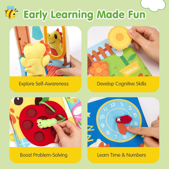 hahaland Libro de actividades para niños pequeños de 1 a 3