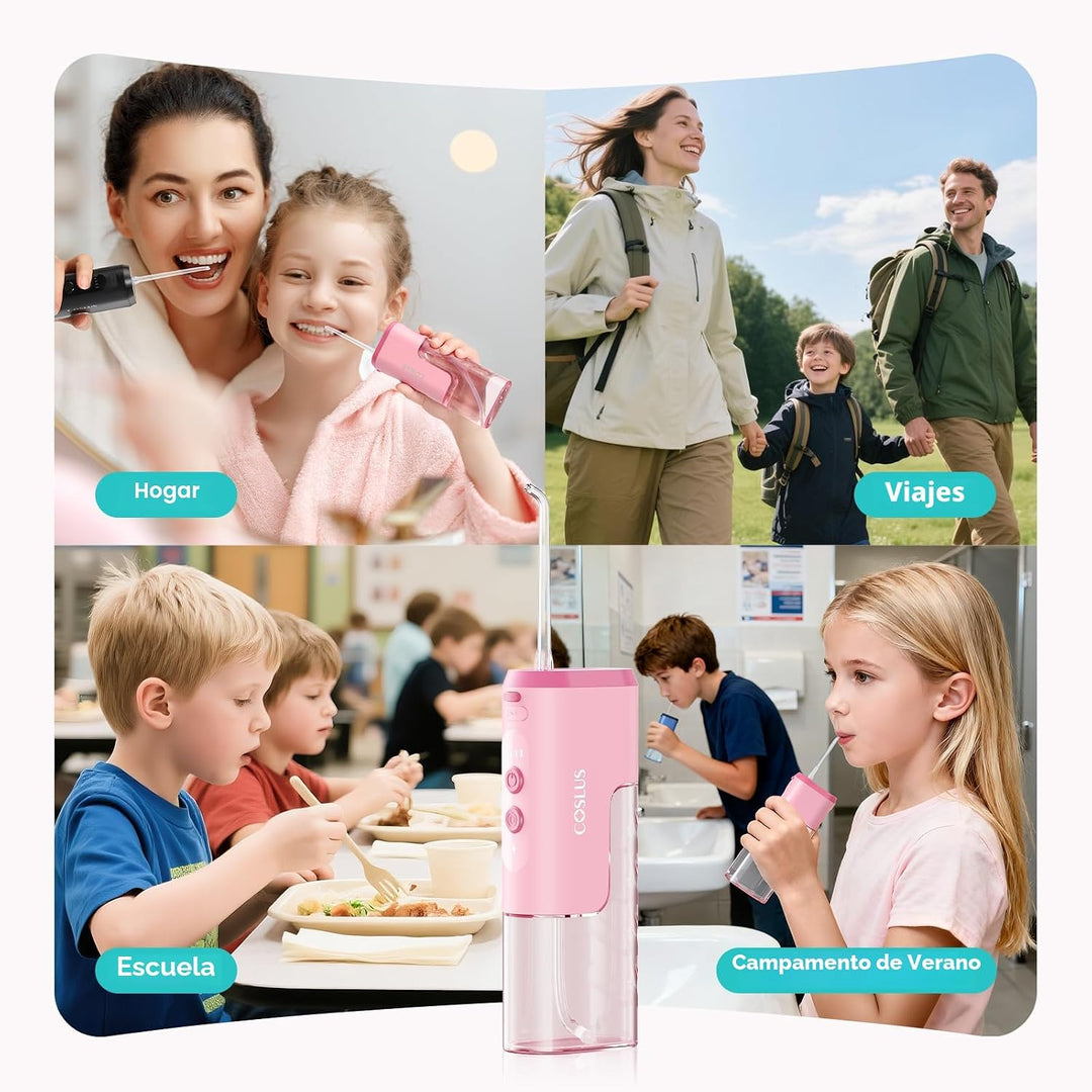 COSLUS - Irrigador de agua portátil para niños: 4 modos suaves para...