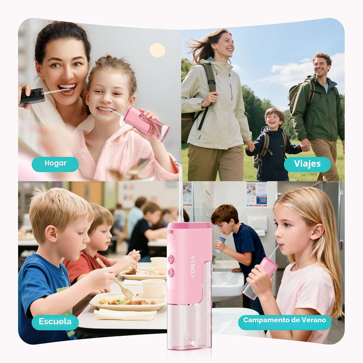 COSLUS - Irrigador de agua portátil para niños: 4 modos suaves para...