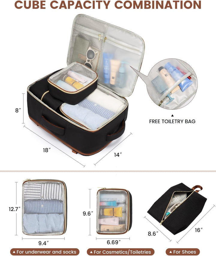 LOVEVOOK Mochila de viaje para mujer, mochila de transporte de 40 L...