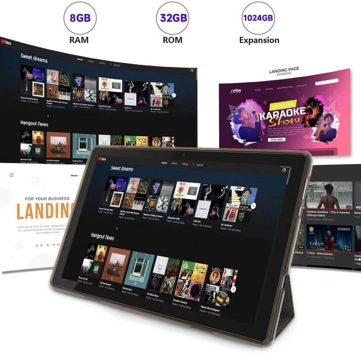 Tablet Android de 10 Pulgadas con Estuche y Lápiz Táctil Android 15...