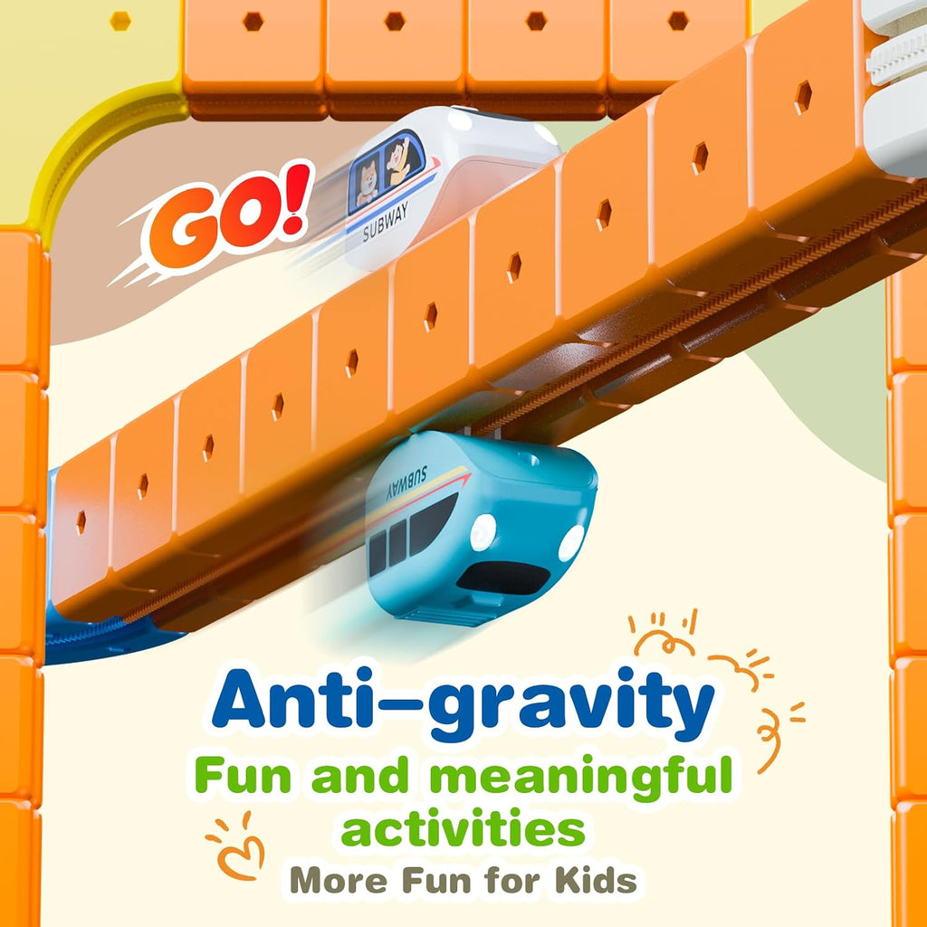 Juego de tren eléctrico, juguete de pista de tren de bloque de construcción